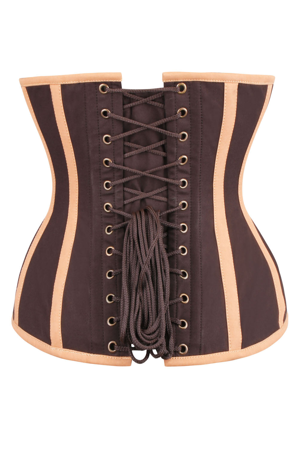 Brown Jolissa Single Layer Longline Underbust Corset