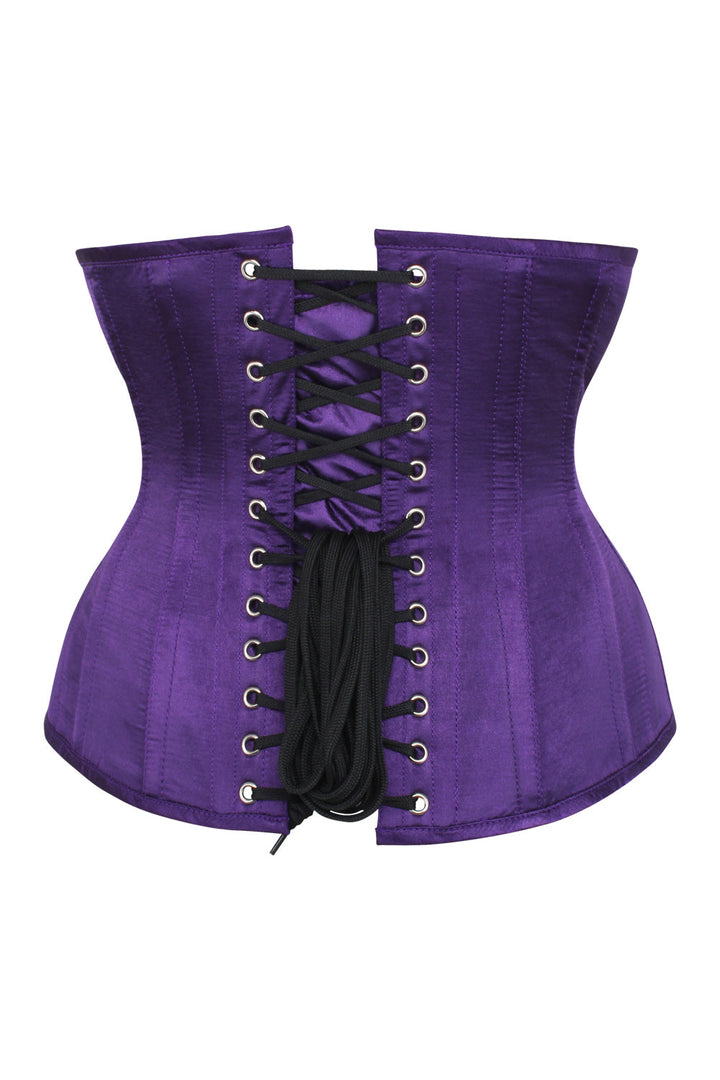 Purple Satin Dannee Underbust Corset