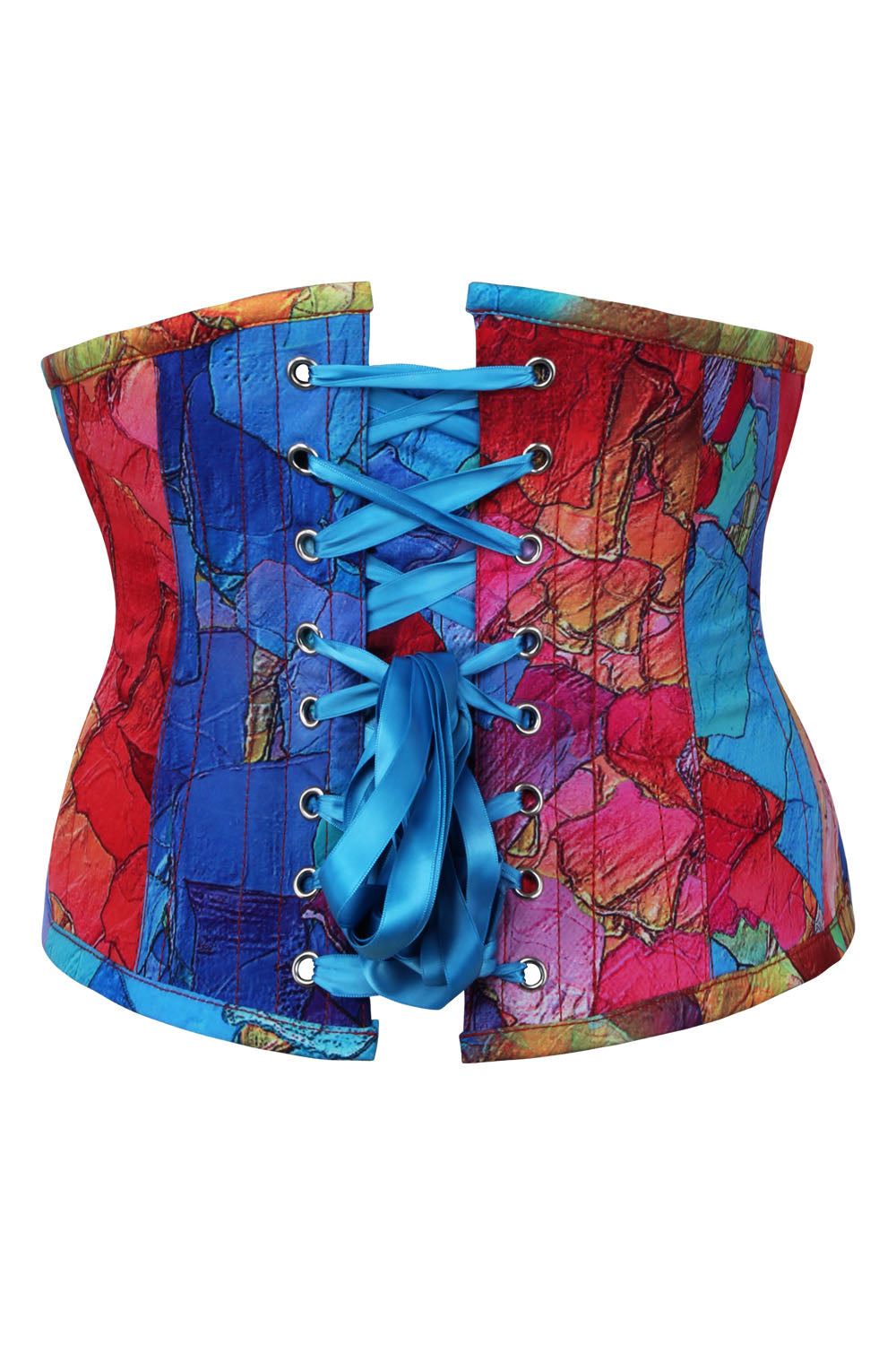 Kaleidoscope Mosaic Delinda Digital Print Underbust Corset