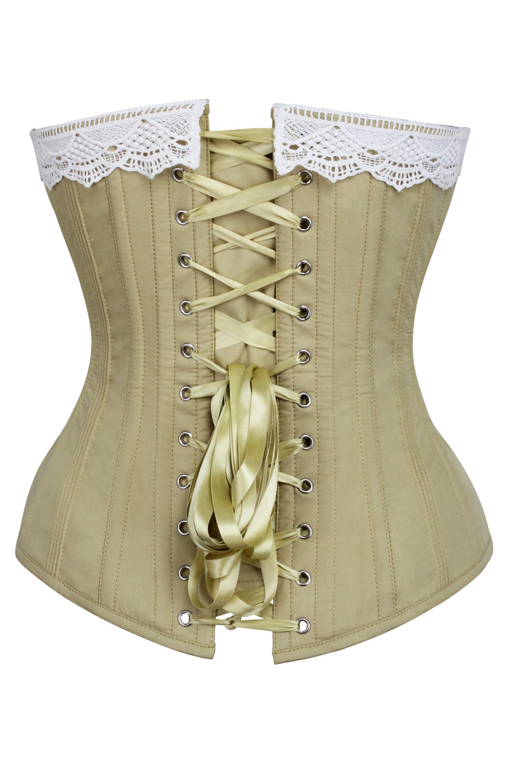 Mustard Deeann Overbust Cotton Corset