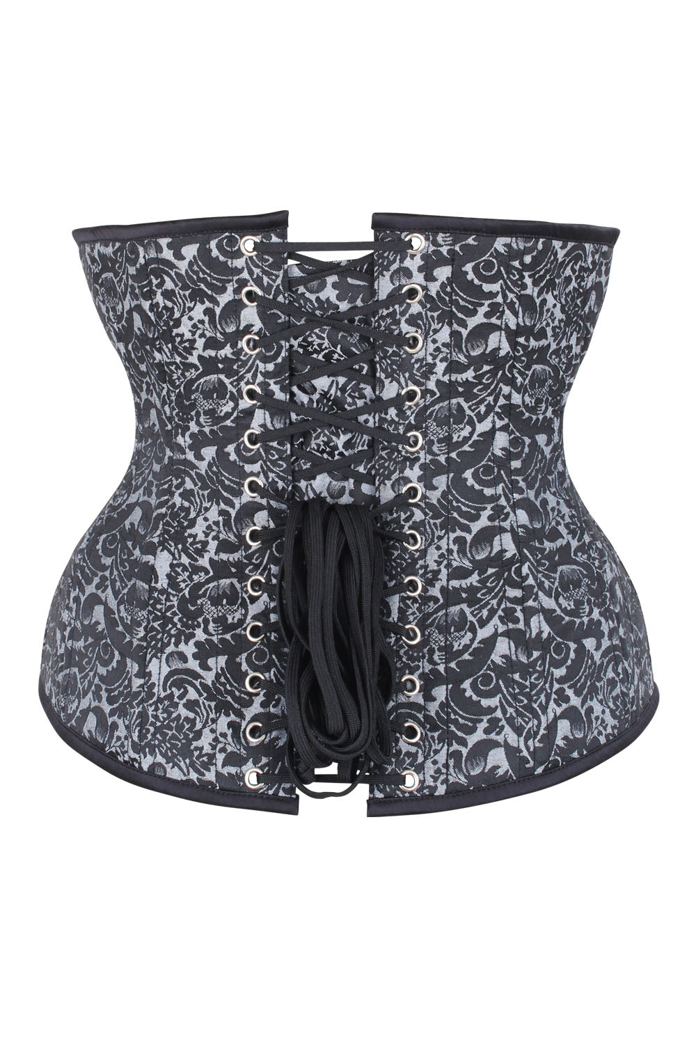 Silver Brocade Dannee Waist Training Corset