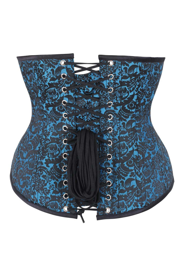 Turquoise Dannee Waist Training Steel Boned Corset