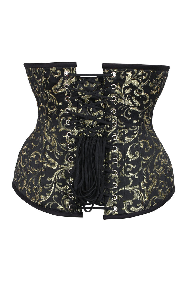 Black Gold Baroque Dannee Waist Training Corset