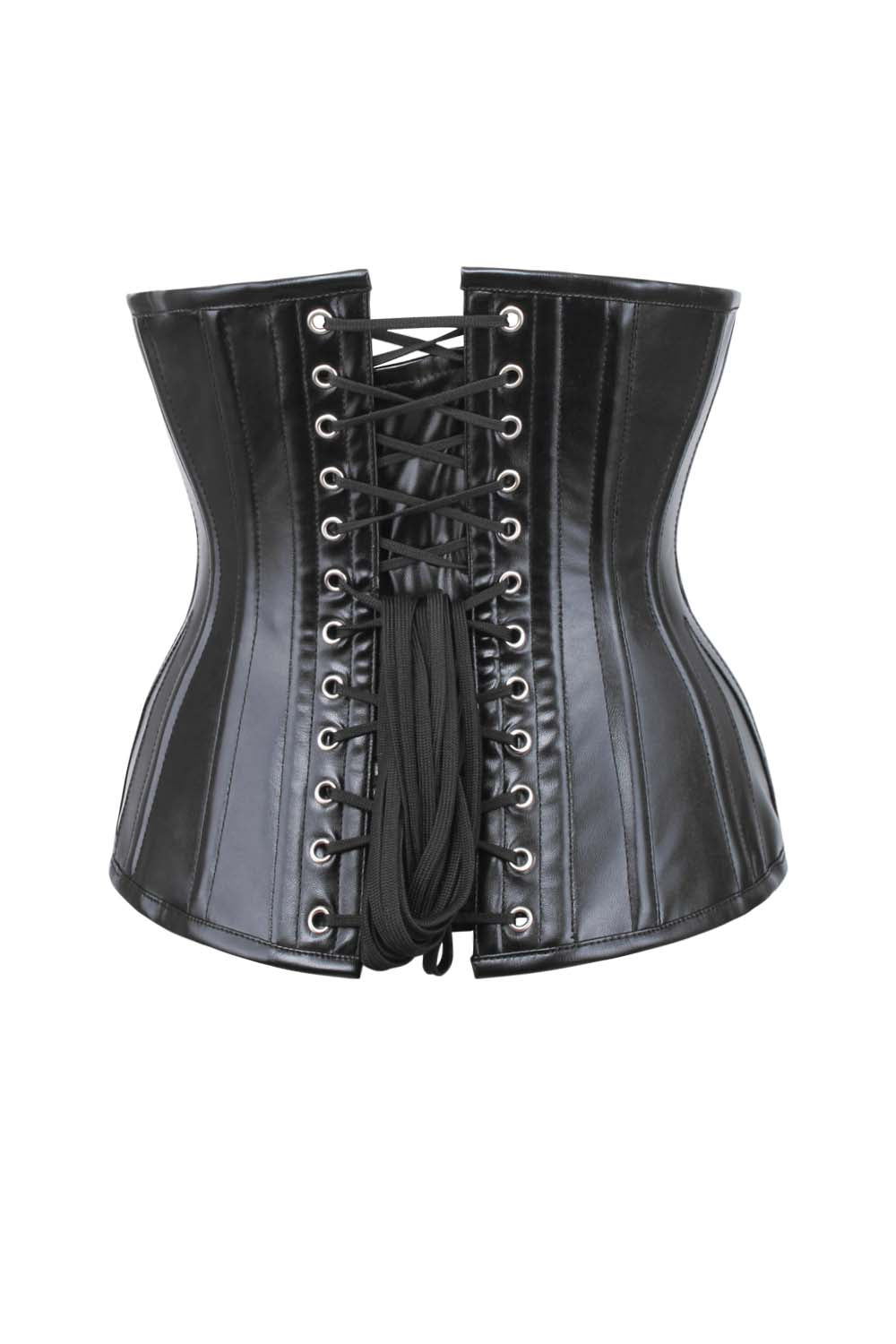 Midnight Black Yulia Underbust Embroidered Corset