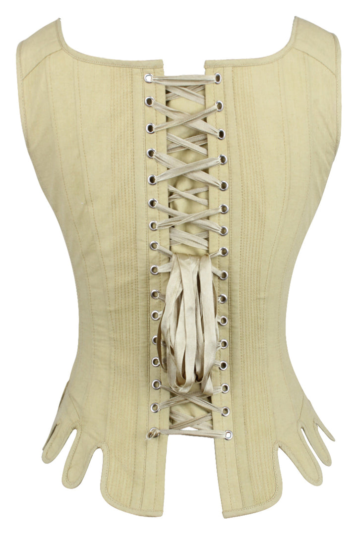 Mustard Janille Historically Inspired Overbust Corset