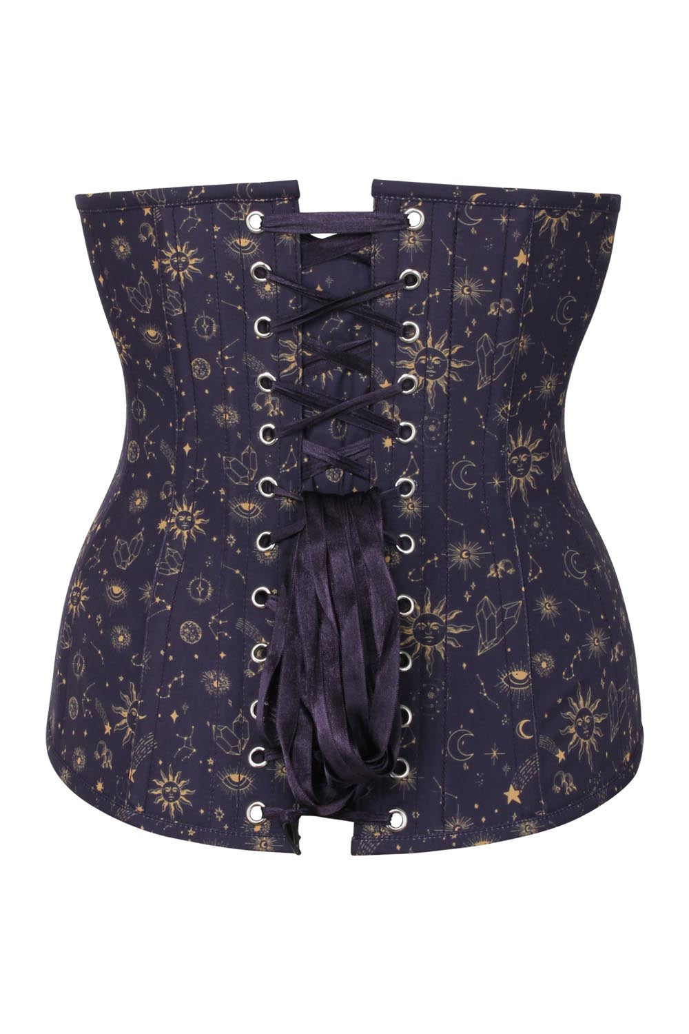 Midnight Celestial Jolissa Digital Print Underbust Corset