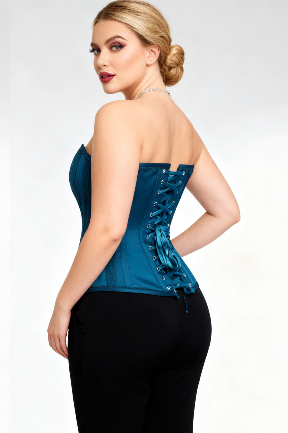 Sapphire Hadlea Duchess Matte Satin Overbust Corset