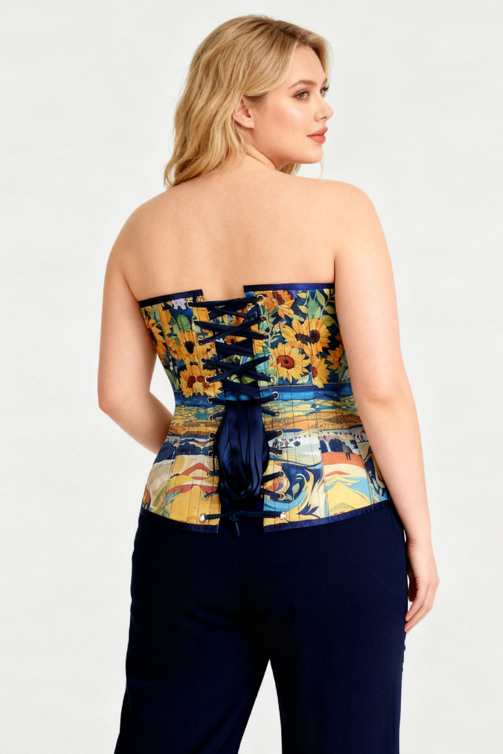 Earletta Sunflower Van Gogh Overbust Corset