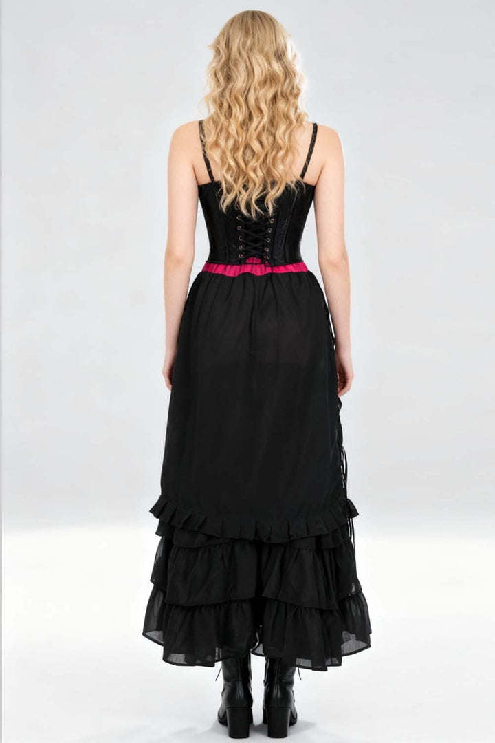 Magenta Akemi Victorian Layered Skirt