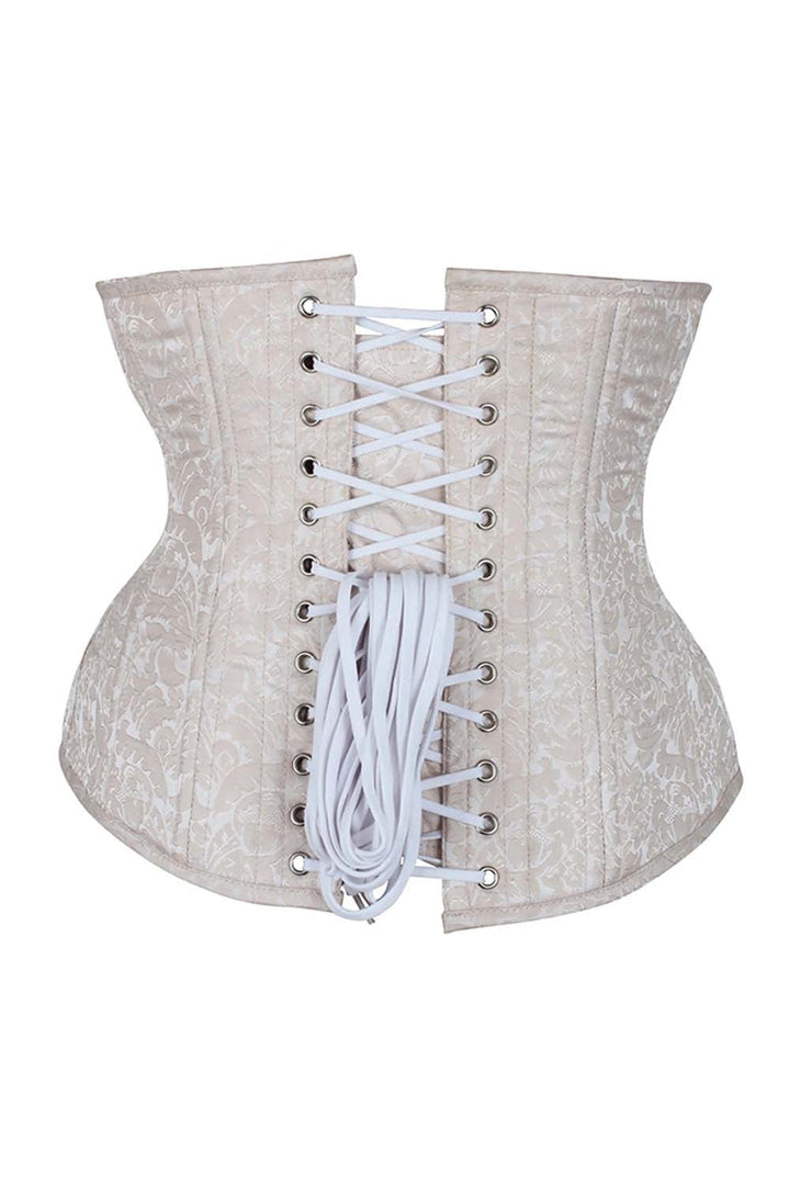 Dannee Ivory Brocade Underbust Waist Training Corset