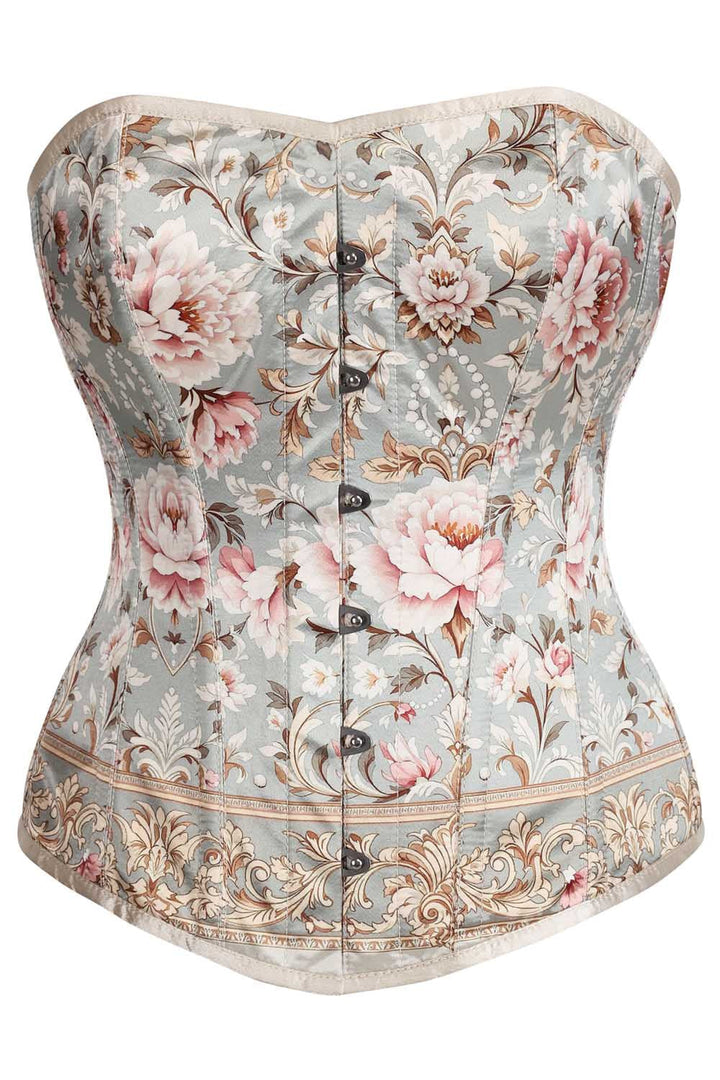 Evelynne Sage Floral Overbust Corset