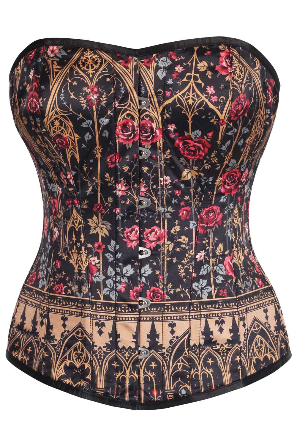 Novi Gothic Rose Cathedral Overbust Corset