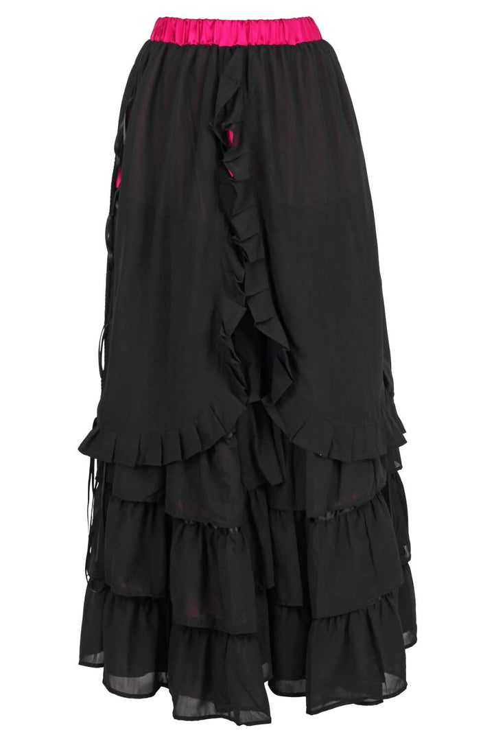 Magenta Akemi Victorian Layered Skirt