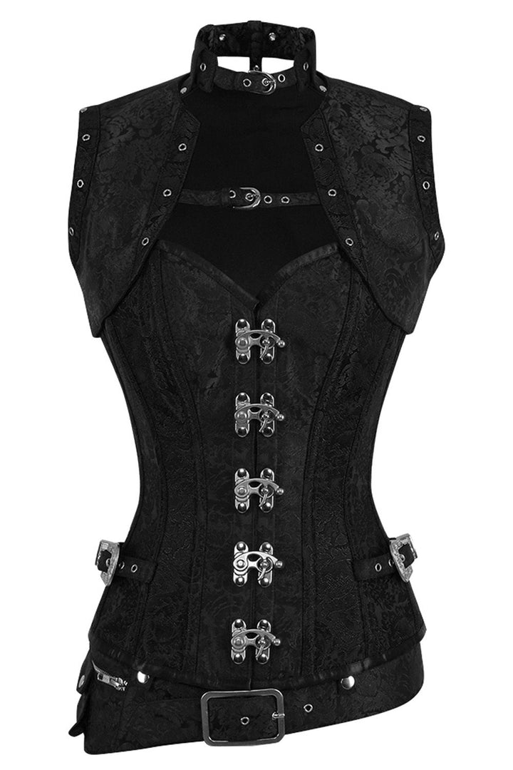 Midnight Black Selene Overbust Corset
