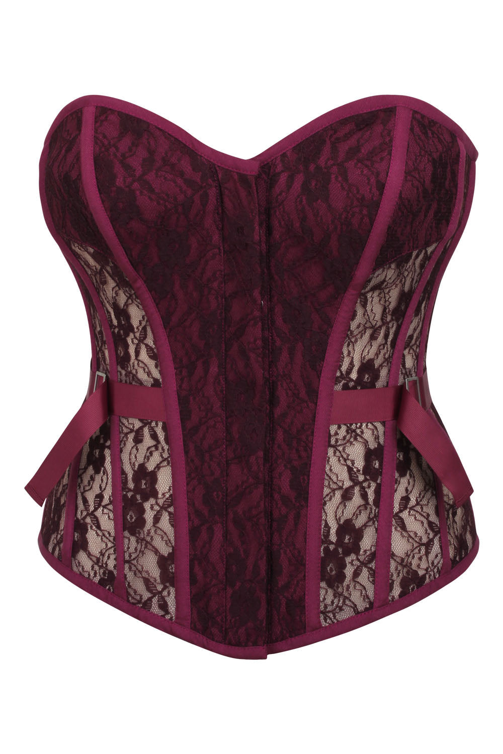 Crushed Violets Hadlea Overbust Corset with Fan Lacing