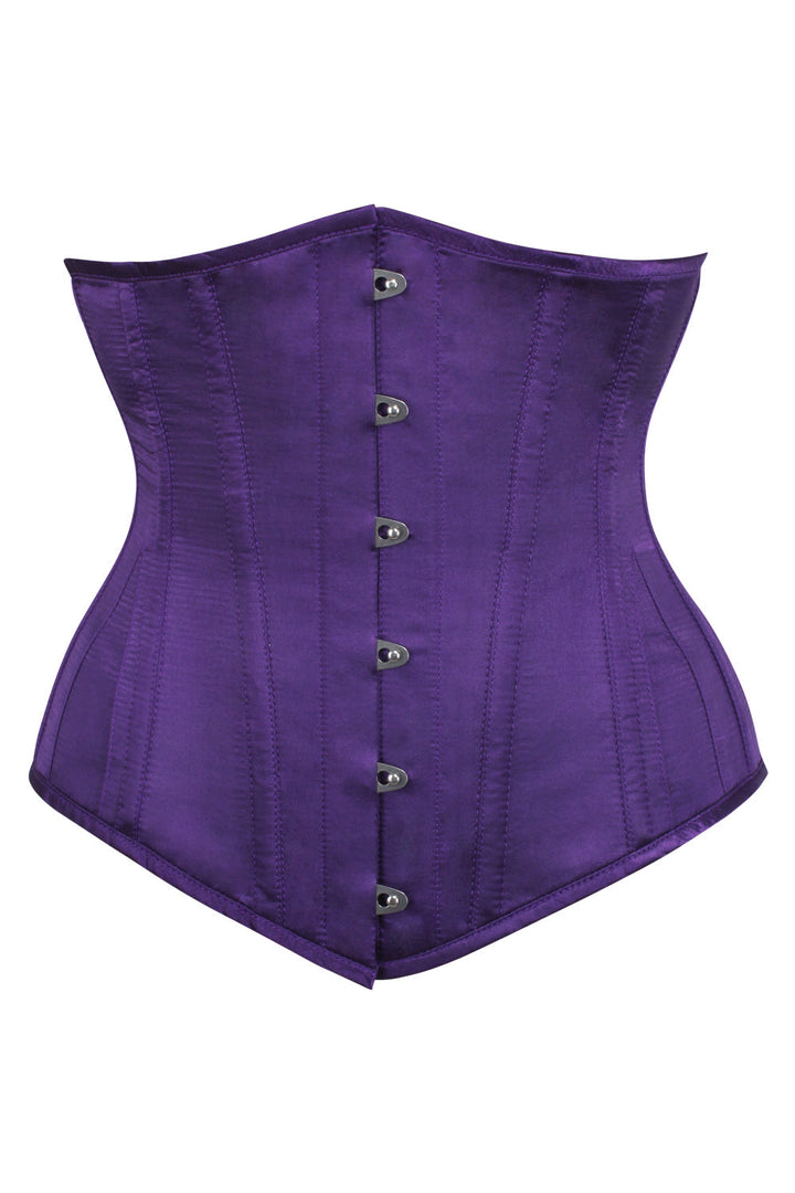 Purple Satin Dannee Underbust Corset