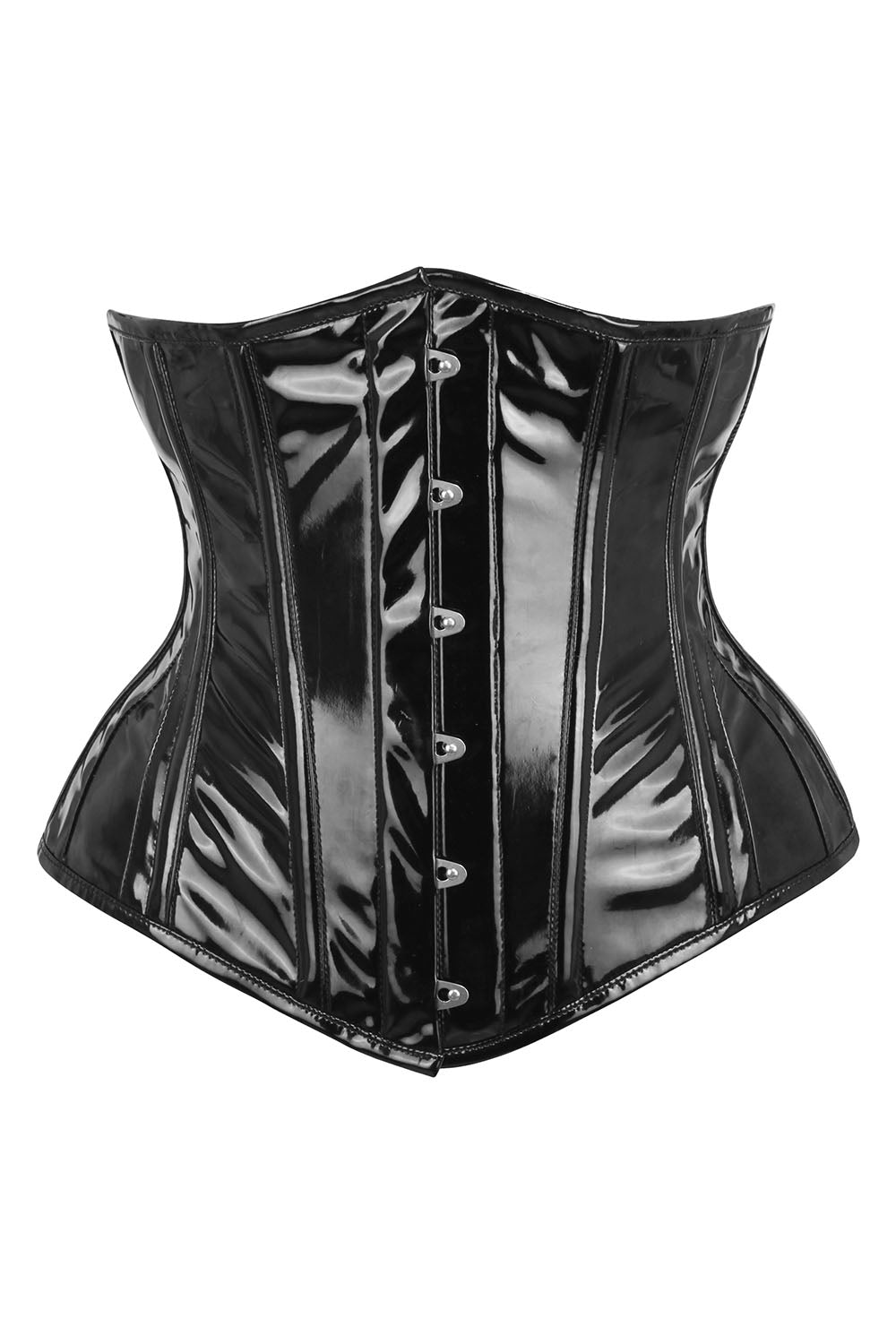 Black PVC Dannee Underbust Corset