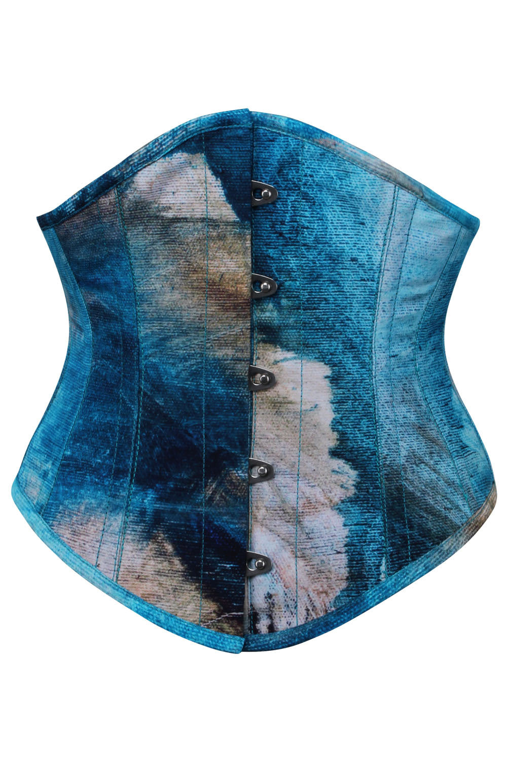 Ocean Mist Delinda Digital Printed Underbust Corset