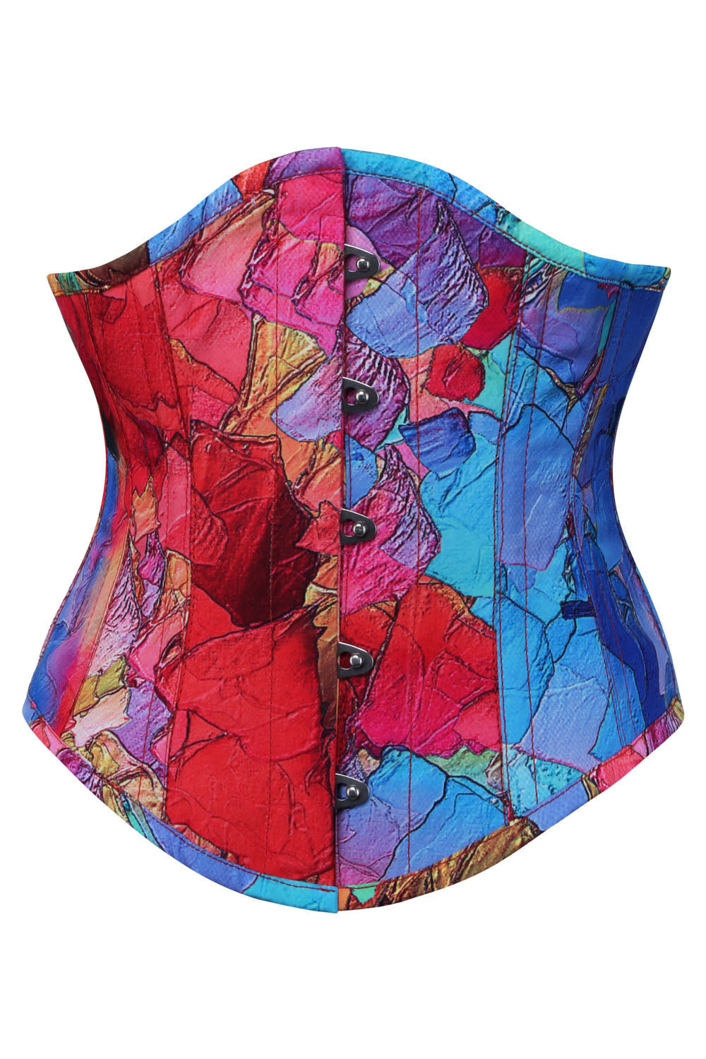 Kaleidoscope Mosaic Delinda Digital Print Underbust Corset