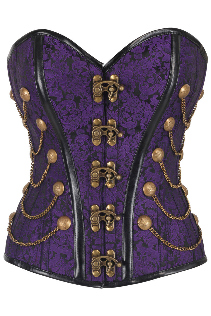 Deep Purple Jewelyn Overbust Corset
