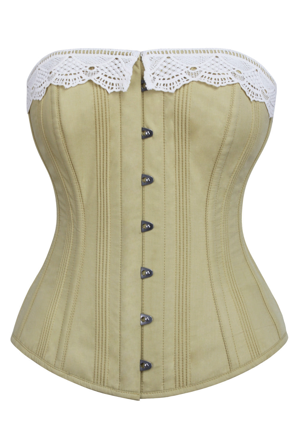 Mustard Deeann Overbust Cotton Corset