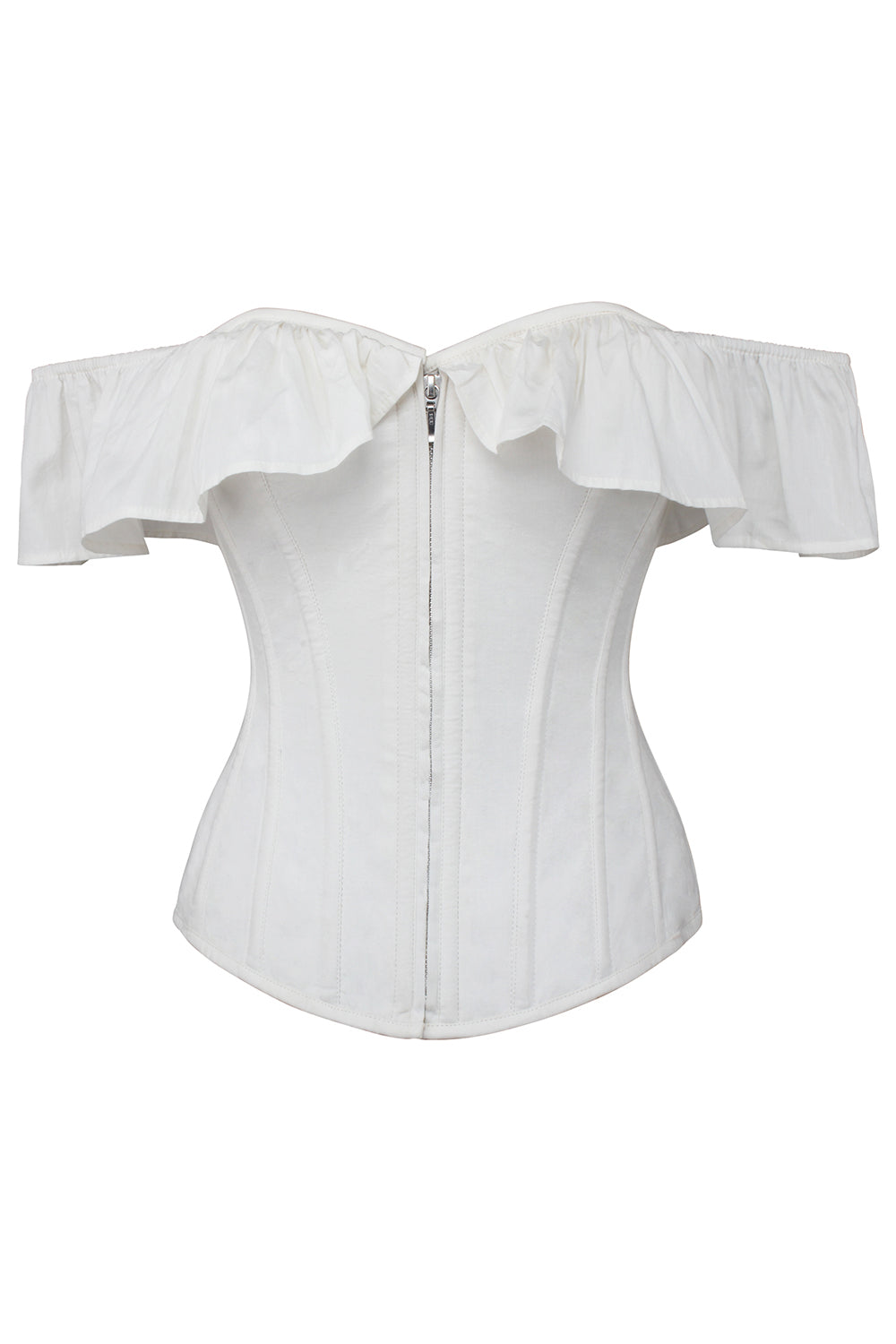 Snow White Joyleen Overbust Off Shoulder Cotton Corset