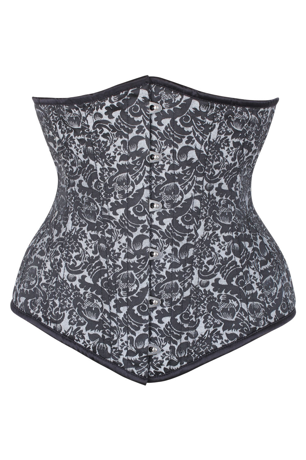Silver Brocade Dannee Waist Training Corset