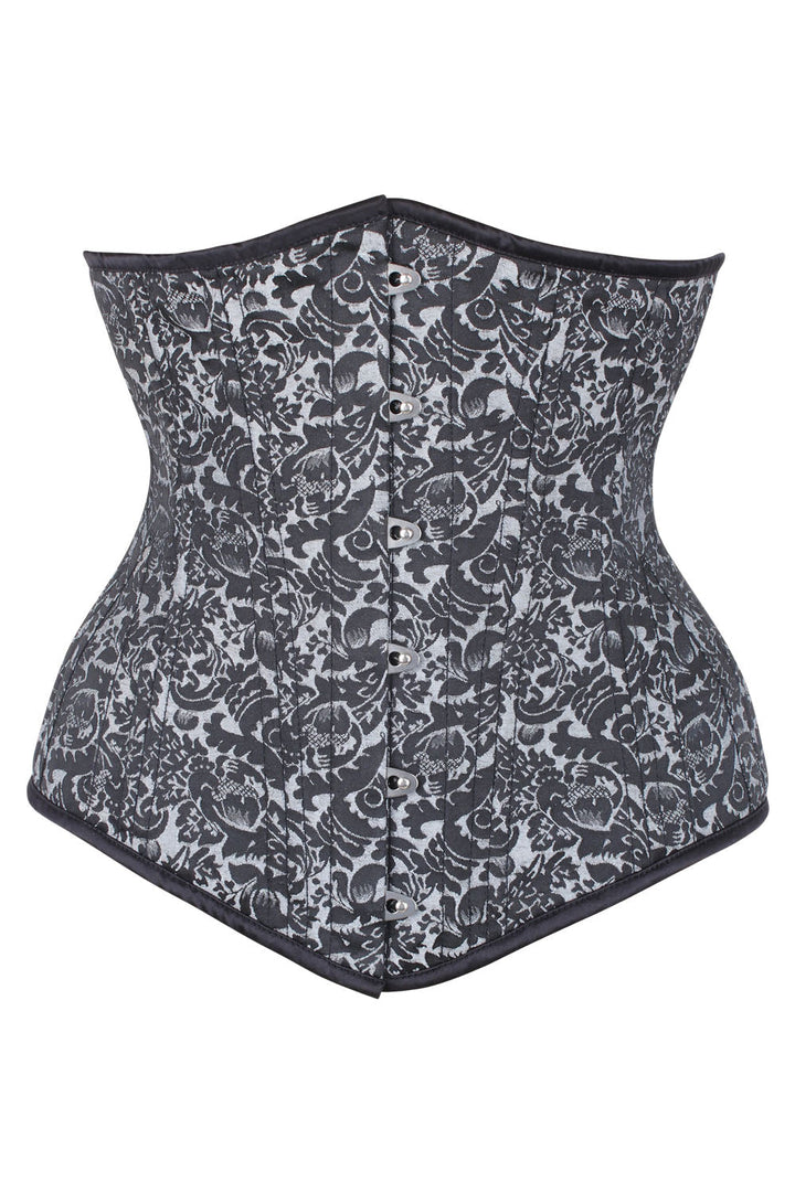 Silver Brocade Dannee Waist Training Corset