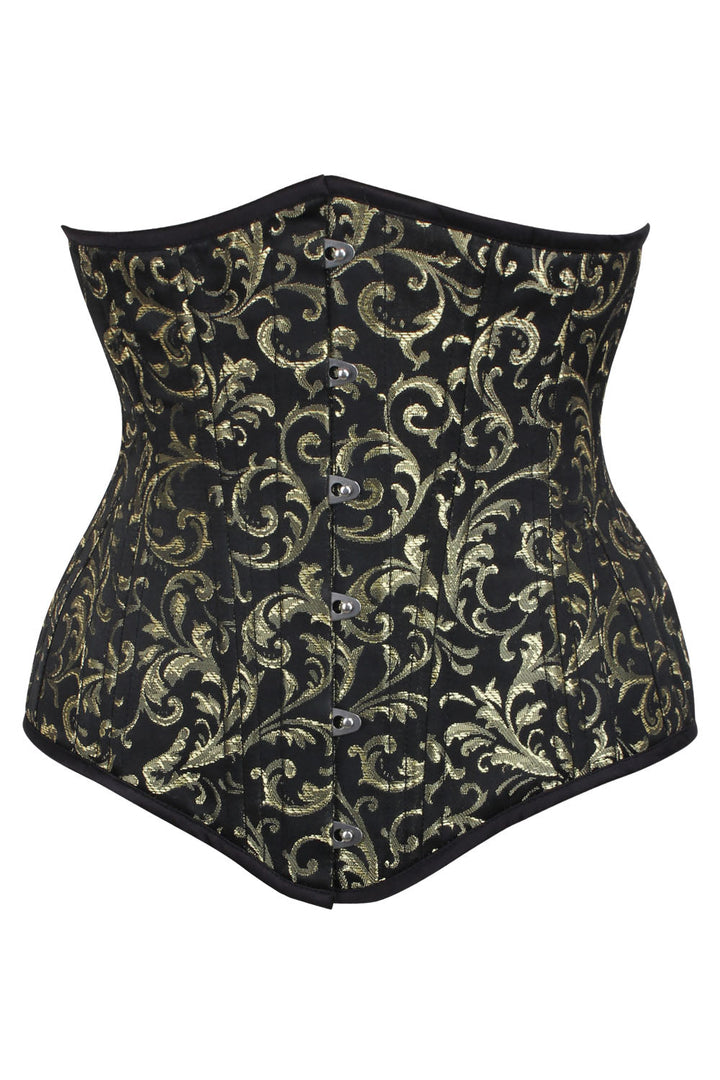 Black Gold Baroque Dannee Waist Training Corset