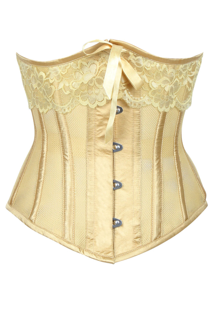 Golden Hetty Honeycomb Mesh Underbust Corset