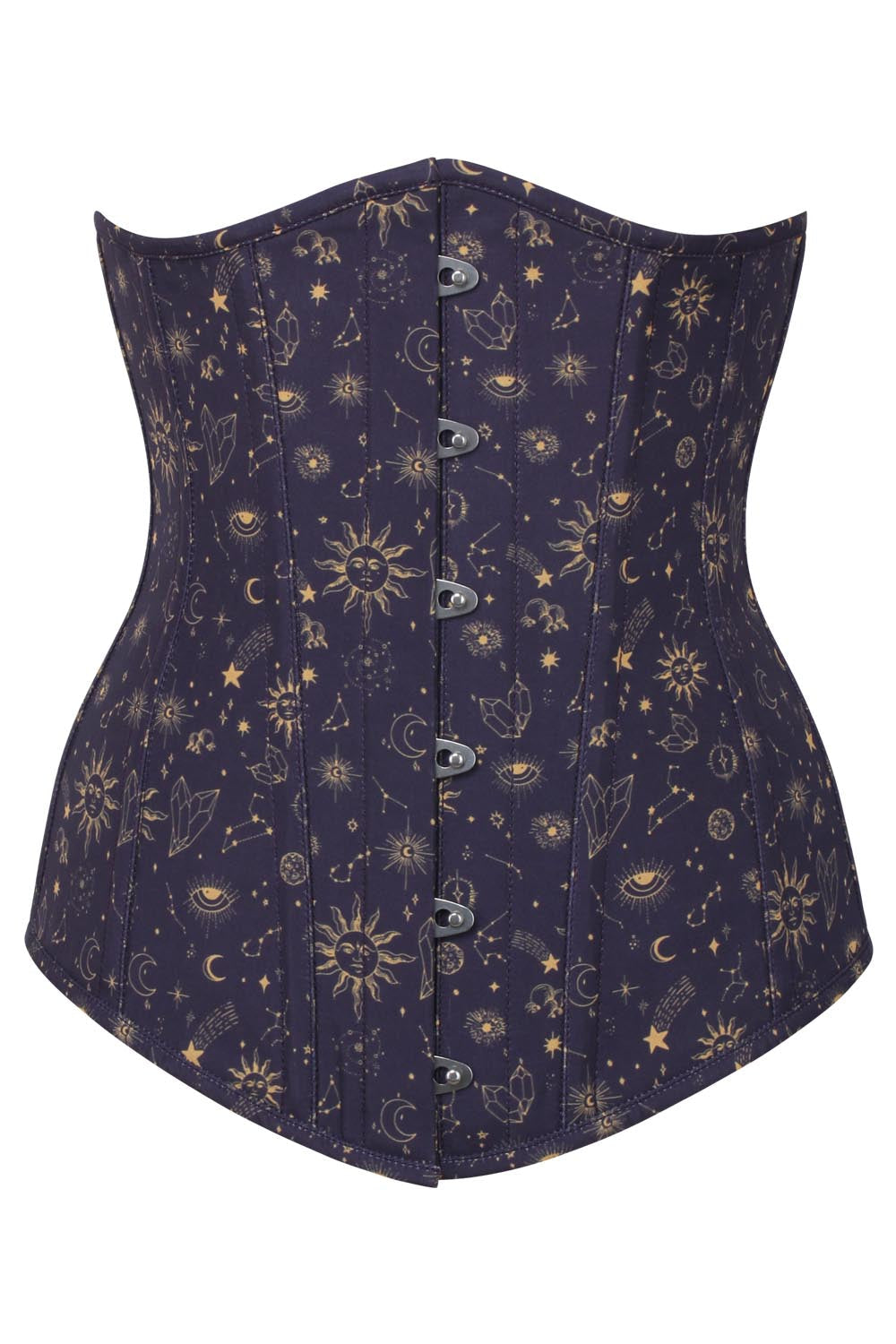 Midnight Celestial Jolissa Digital Print Underbust Corset