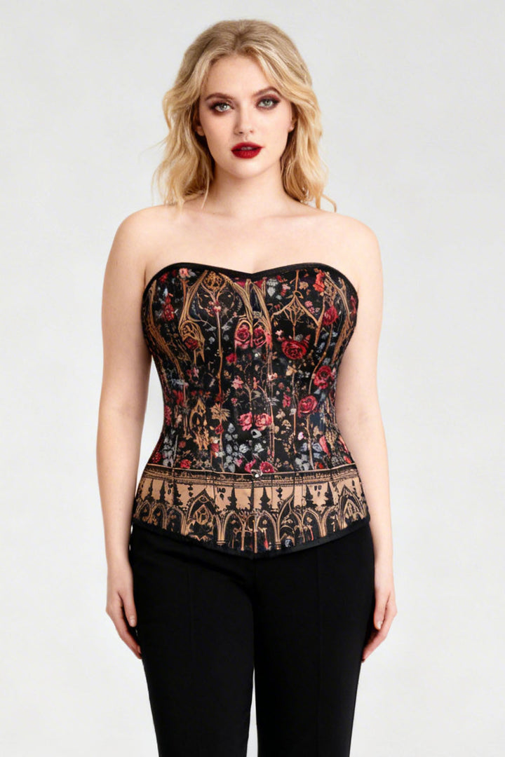 Novi Gothic Rose Cathedral Overbust Corset