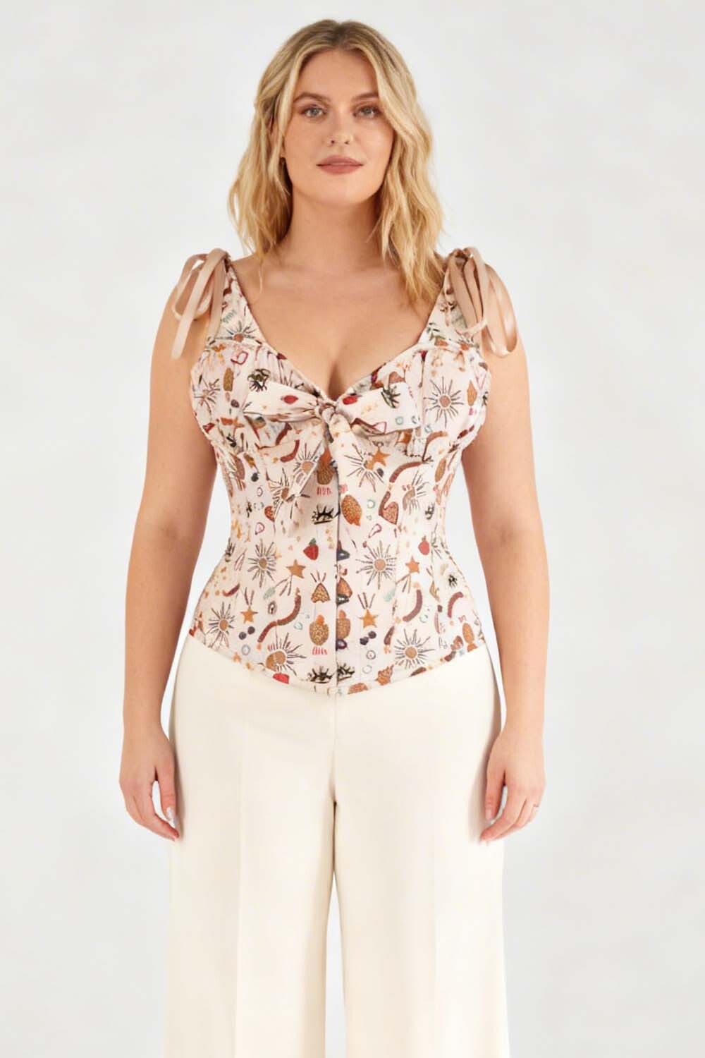 Beige Darnisha Mystical Overbust Corset