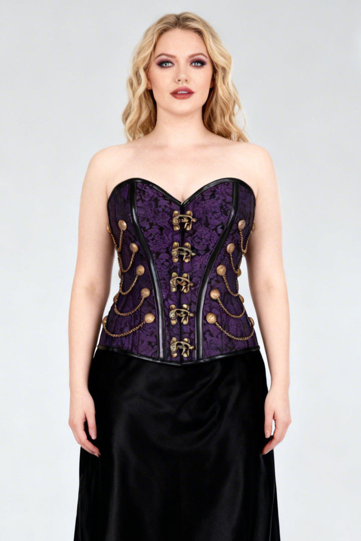 Deep Purple Jewelyn Overbust Corset