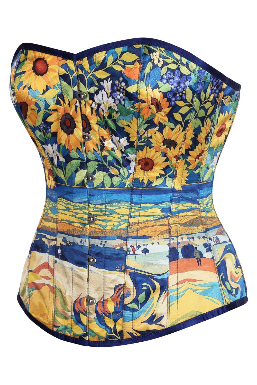 Earletta Sunflower Van Gogh Overbust Corset