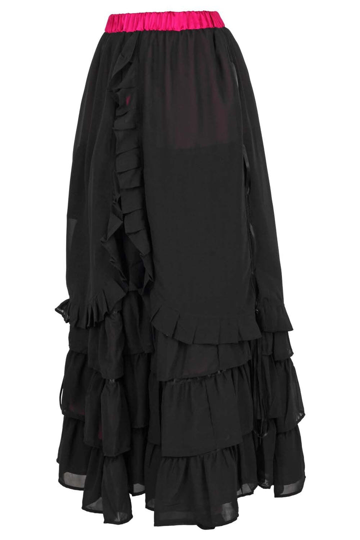 Magenta Akemi Victorian Layered Skirt