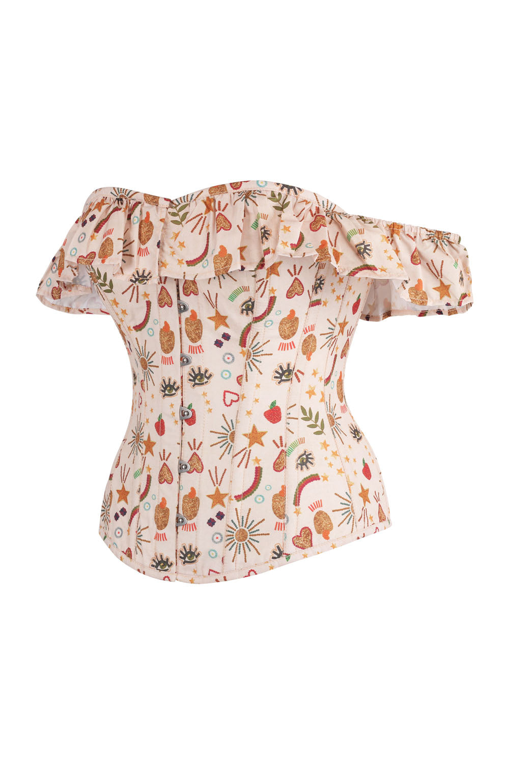 Beige Botanical Dawnn Overbust Corset