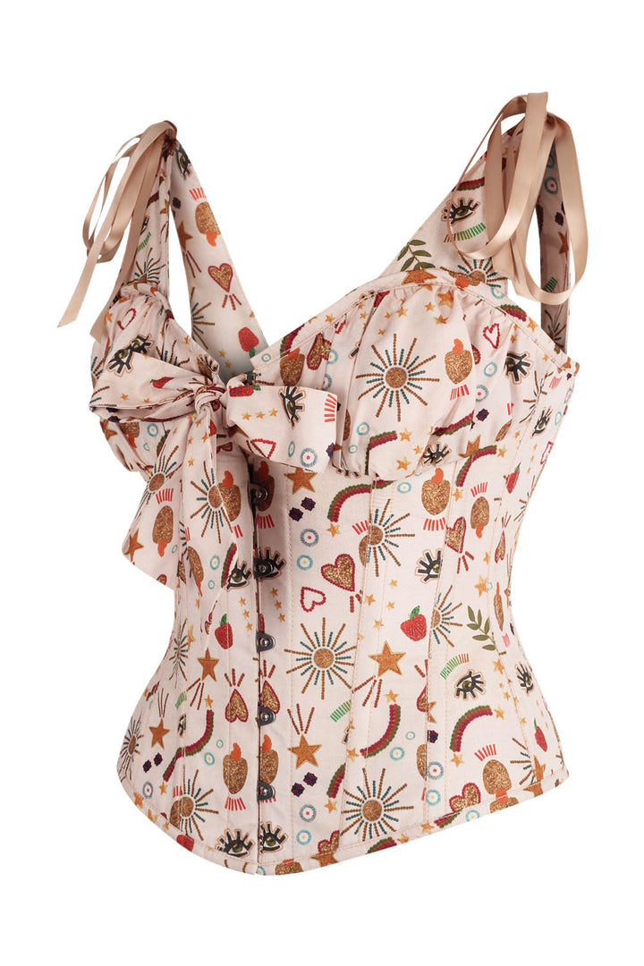 Beige Darnisha Mystical Overbust Corset