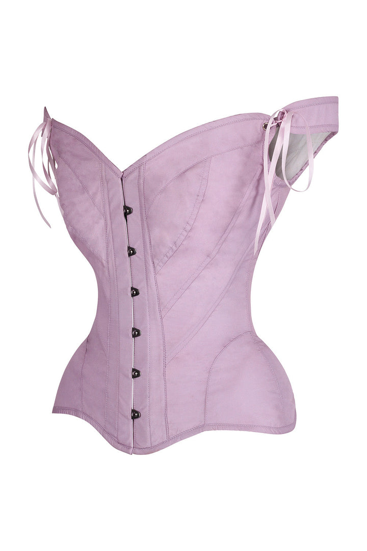 Dawn Pink Holliann Off Shoulder Overbust Corset