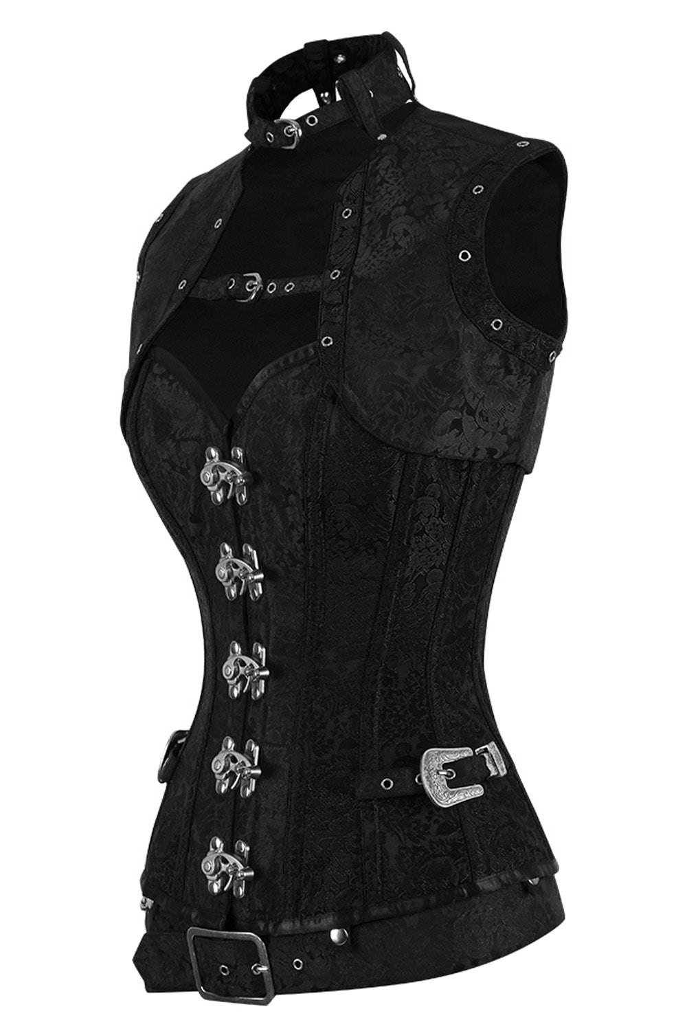 Midnight Black Selene Overbust Corset