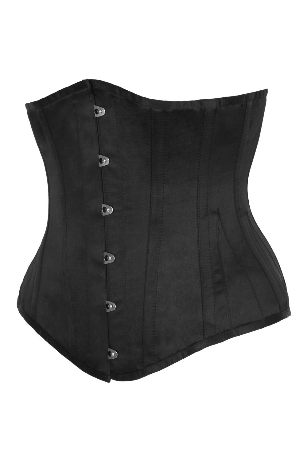 Midnight Black Satin Dannee Underbust Corset