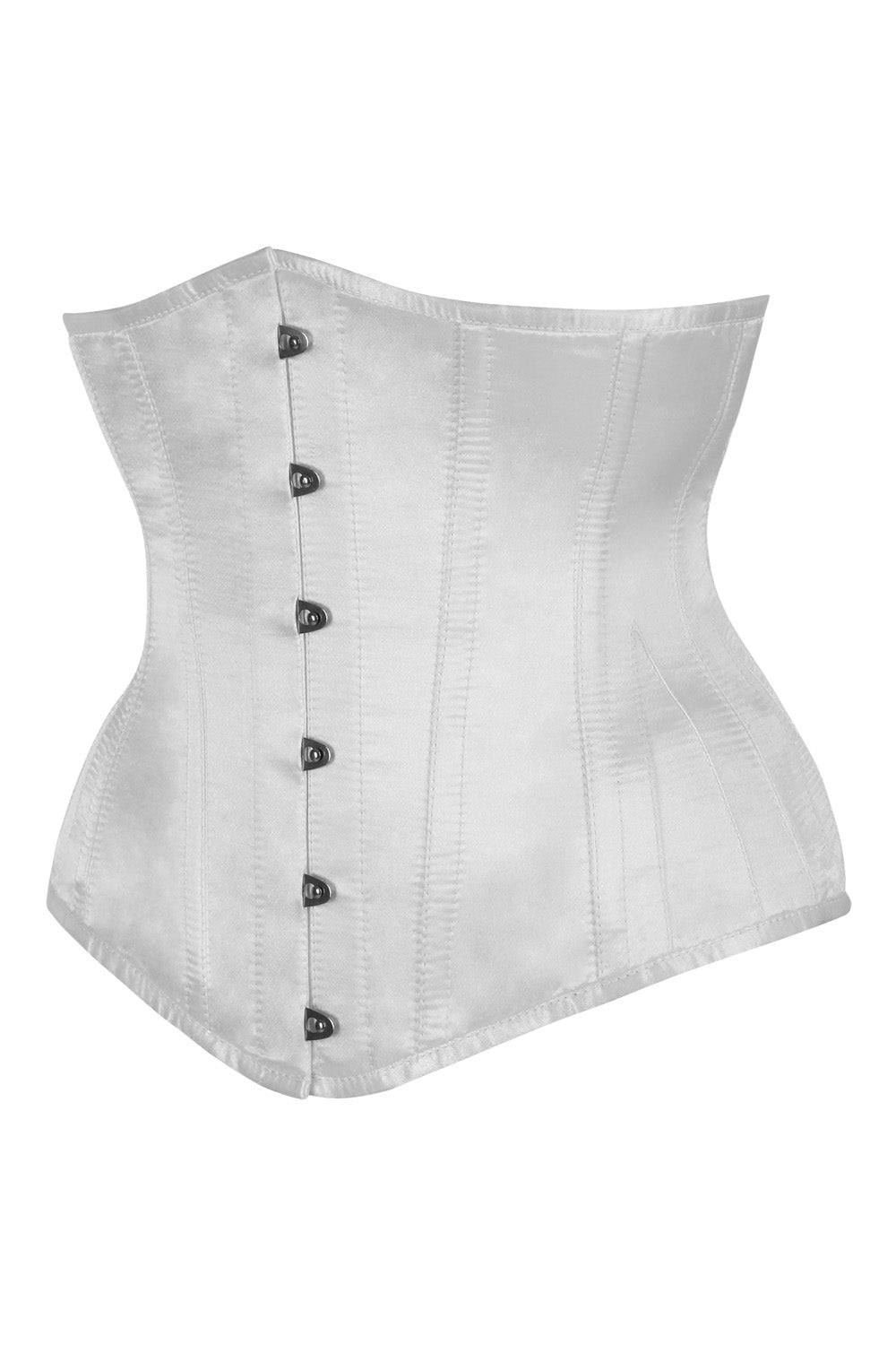 White Satin Dannee Underbust Steel Boned Corset