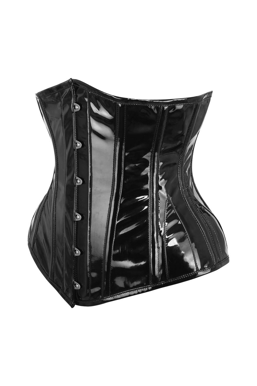 Black PVC Dannee Underbust Corset