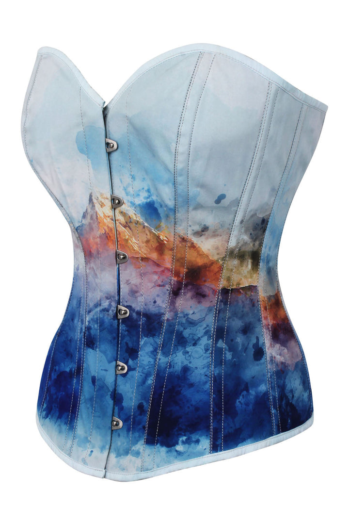 Celestial Storm Laquita Digital Printed Overbust Corset