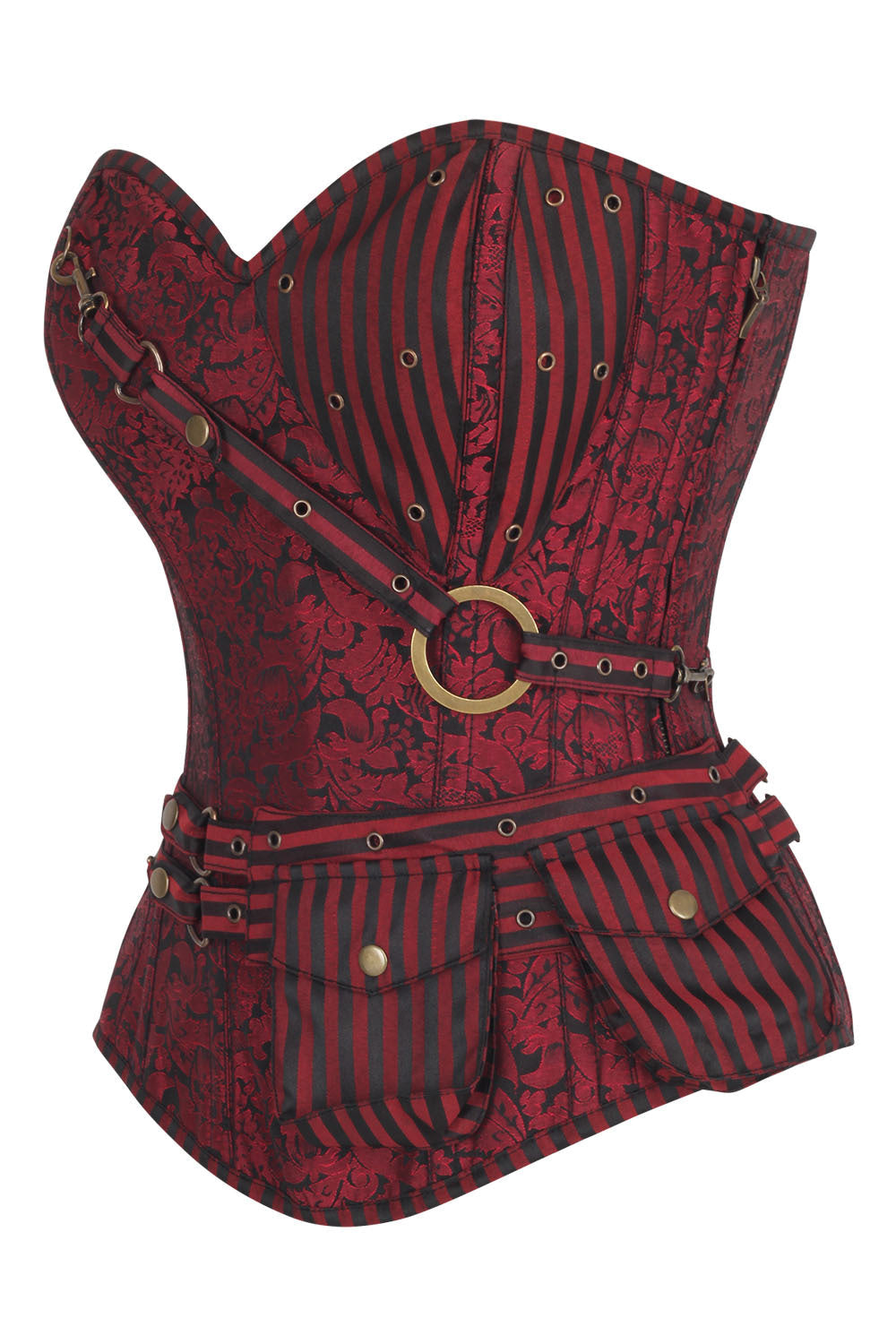 Crimson Baroque Cheray Overbust Corset with Shrug
