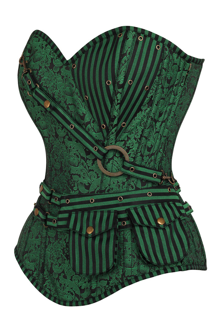 Emerald Cheray Steampunk Overbust Corset