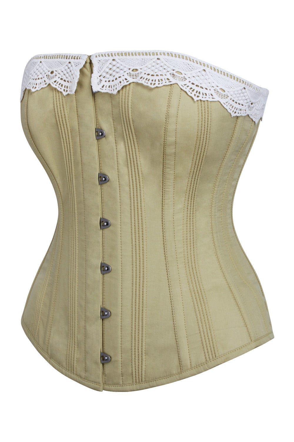 Mustard Deeann Overbust Cotton Corset