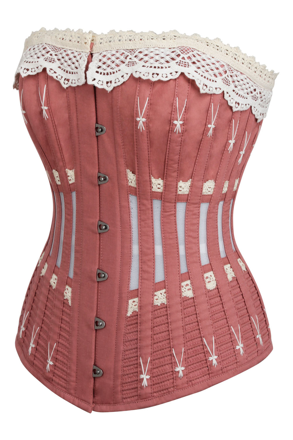 Dusk Rose Jisela Overbust Cotton Mesh Corset