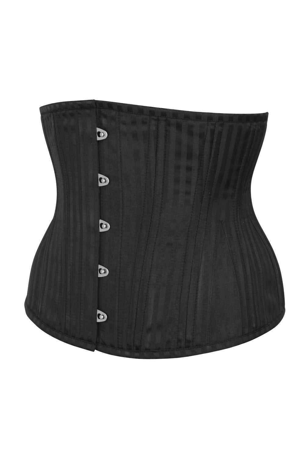 Black Striped Brocade Shanedra Waist Training Corset