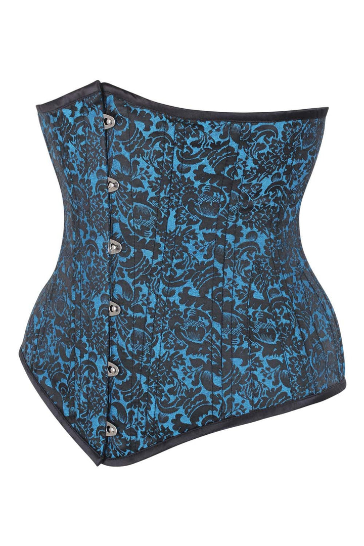 Turquoise Dannee Waist Training Steel Boned Corset